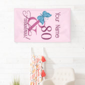 Banderoles Fabuleux 80e anniversaire (En situation)