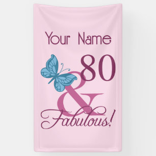 Banderoles Fabuleux 80e anniversaire