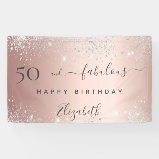 Banderoles Fabuleux fête d'anniversaire parties scintillant r (Horizontal)