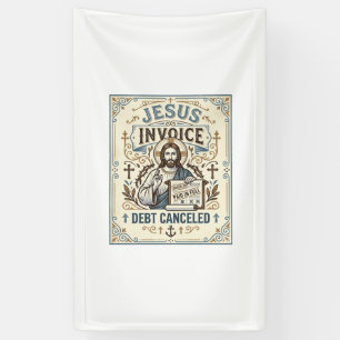 Banderoles Facture Jésus Dette Annulée Facture Jésus Dette Pe