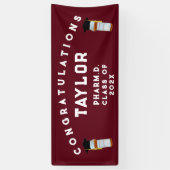 Banderoles Faculté de pharmacie Graduation Pharmaciens Félici (Vertical)