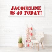 Banderoles Faire-part d'anniversaire (En situation)