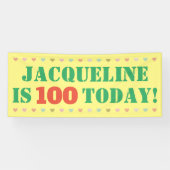 Banderoles Faire-part d'anniversaire (Horizontal)