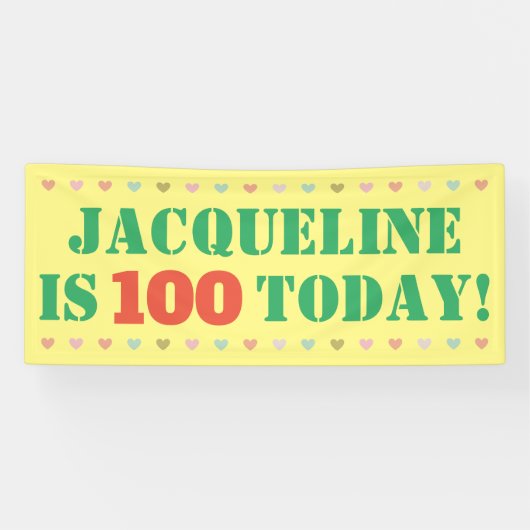 Banderoles Faire-part d'anniversaire (Horizontal)