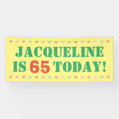 Banderoles Faire-part d'anniversaire (Horizontal)