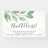 Banderoles Faire-part de déplacement d'entreprise (Horizontal)