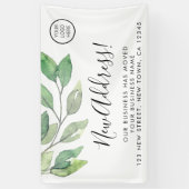 Banderoles Faire-part de déplacement du logo de l'entreprise (Vertical)