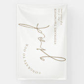 Banderoles Faire-part de Grad Gold Script Félicats (Verticale)