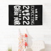 Banderoles Faire-part de grossesse 2022 Nous Nous Attendons (En situation)