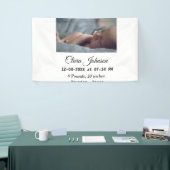 Banderoles Faire part de naissance ajoutez photo date heure l (Salon professionnel)