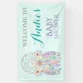 Banderoles Fairy Dream Catcher Boho Feathes Pastels (Vertical)