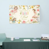 Banderoles Fairy First Birthday Colorful Enchanted Garden (Salon professionnel)