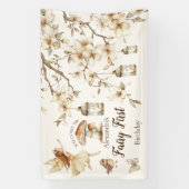 Banderoles Fairy First Birthday Woodland Floral (Verticale)