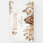 Banderoles Fairy First Magic Boho Bienvenue à l'anniversaire (Vertical)