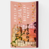 Banderoles Fairy Tale Castle Door Flower Fête d'anniversaire (Vertical)