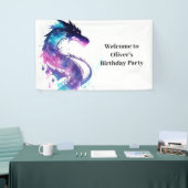 Banderoles Fairy Tale Dragon Adventure Birthday Banner (Salon professionnel)