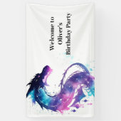 Banderoles Fairy Tale Dragon Adventure Birthday Banner (Vertical)