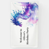 Banderoles Fairy Tale Dragon Adventures Anniversaire (Vertical)