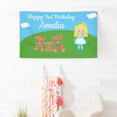 Banderoles Fairytale Goldilocks Trois ours Anniversaire Banni (En situation)