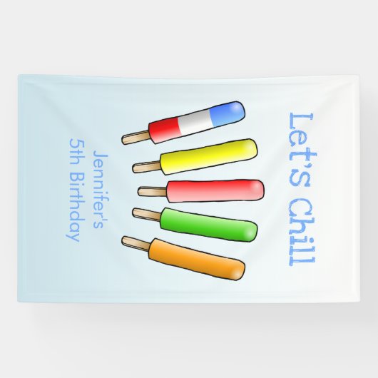 Banderoles Faisons Chill Anniversaire (Horizontal)