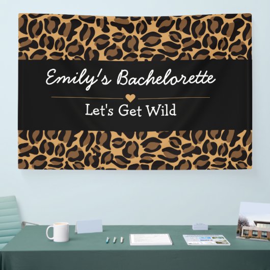 Banderoles Faisons Fun Fun Fun Cheetah Bachelorette Party (Salon professionnel)