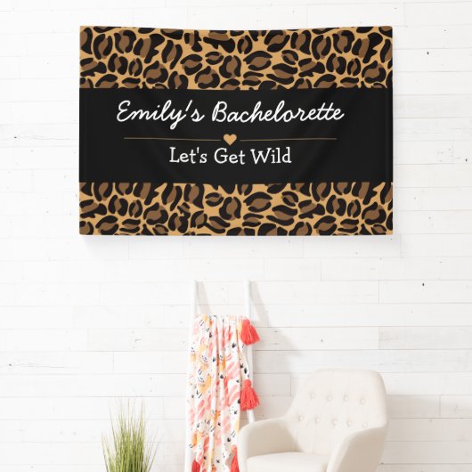 Banderoles Faisons Fun Fun Fun Cheetah Bachelorette Party (Insitu)