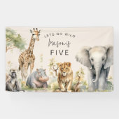 Banderoles Faisons la fête | Fête d'anniversaire pour enfants (Horizontal)