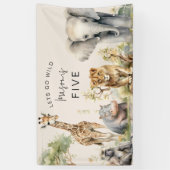 Banderoles Faisons la fête | Fête d'anniversaire pour enfants (Vertical)