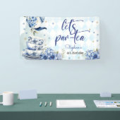 Banderoles Faisons un anniversaire à thé pour les enfants (Salon professionnel)