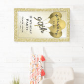 Banderoles Faites bon accueil au quatre-vingt-dixième motif (En situation)