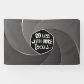 Banderoles Faites moins avec plus de concentration (Horizontal)