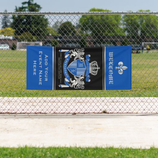 Banderoles Faites votre propre armoiries Un emblème de lion d (En situation)