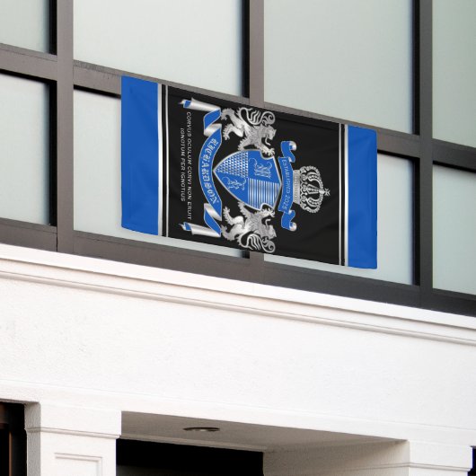 Banderoles Faites votre propre armoiries Un emblème de lion d (Bâtiment extérieur)