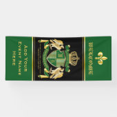 Banderoles Faites votre propre blason Green Gold Eagle Emblem (Horizontal)