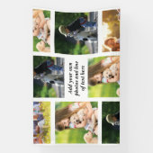 Banderoles Faites votre propre collage photo et texte (Verticale)