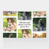 Banderoles Faites votre propre collage photo et texte (Horizontal)