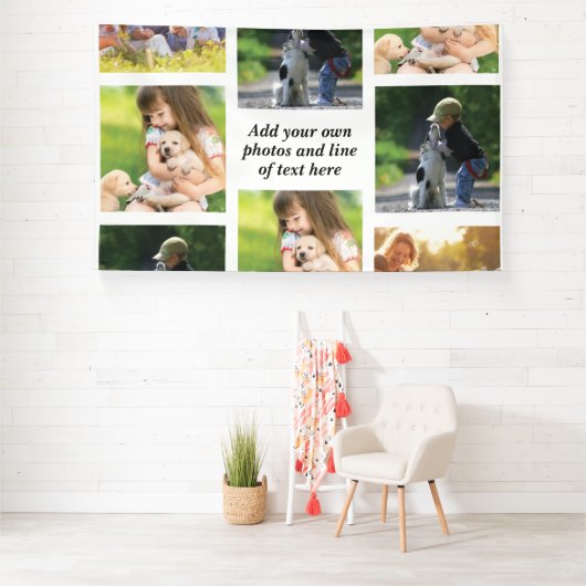 Banderoles Faites votre propre collage photo et texte (Insitu)