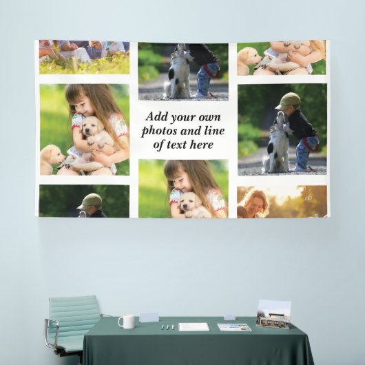 Banderoles Faites votre propre collage photo et texte (Salon professionnel)