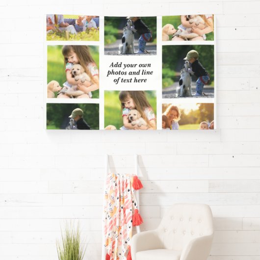 Banderoles Faites votre propre collage photo et texte (Insitu)