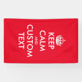 Banderoles Faites votre propre drôle, restez calme et continu (Horizontal)