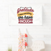 Banderoles Faith and Gratitude Artwork – Uplifting Christian  (En situation)