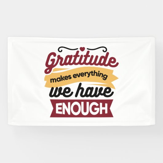 Banderoles Faith and Gratitude Artwork – Uplifting Christian  (Horizontal)