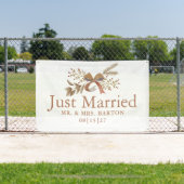 Banderoles Fall Bow Just Married Car Banner (Insitu)
