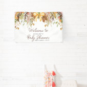 Banderoles Fall Foliage Floral Baby Shower Welcome (Insitu)