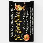 Banderoles Fall Harvest Festival Community Centre Church (Vertical)