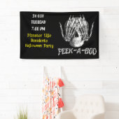 Banderoles Famille de la communauté Halloween crâne éffrayant (En situation)