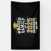 Banderoles Famille Fière D'Un Diplôme De 2025 (Vertical)