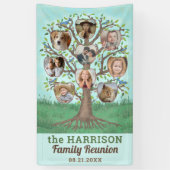 Banderoles Family Reunion Tree 9 Photo Collage Personnalisé P (Vertical)