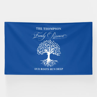 Banderoles Family reunion tree backdrop banner
