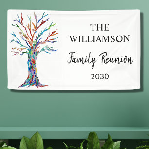 Banderoles Family Tree Family Reunion Banner
